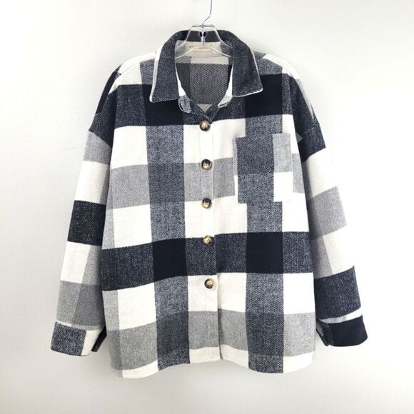 THE FREE YOGA flannel shacket size M - Picture 1 of 10